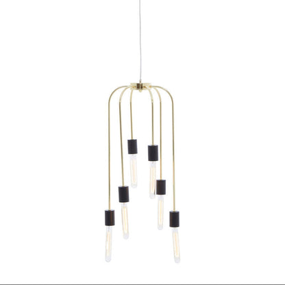 Lagona 6 Bulb Gold Finish Pendant Light