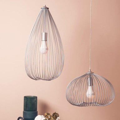 Lavis 1 Bulb Silver Finish Pendant Light