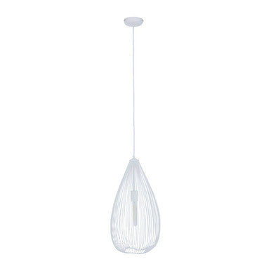 Lavis Teardrop White Pendant Light