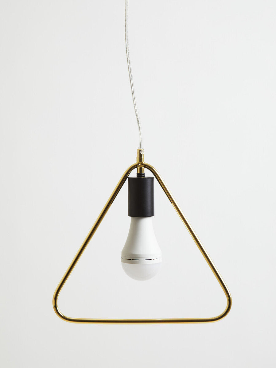 Lavis Gold Triangle Pendant Light