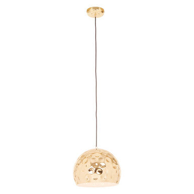 Leni Gold Finish Dome Pendant Light
