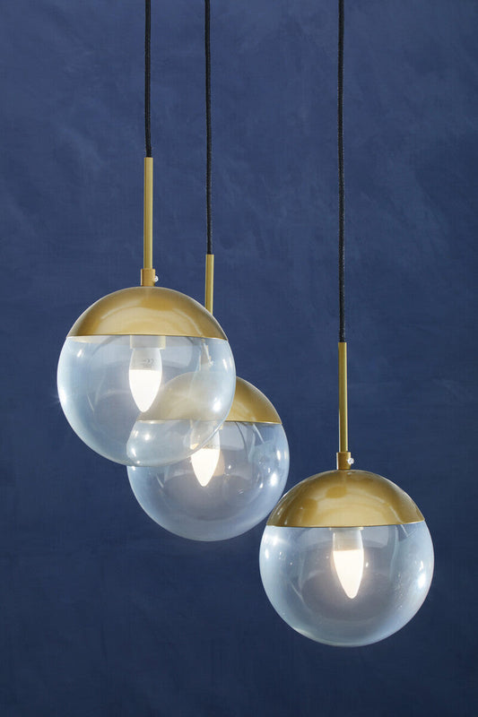 Gold Finish 3 Bulb Pendant Light | Revive