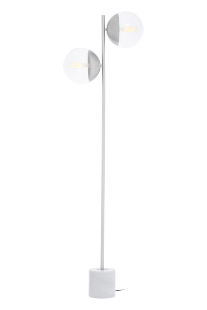 Revive Chrome Finish 2 Light Floor Lamp