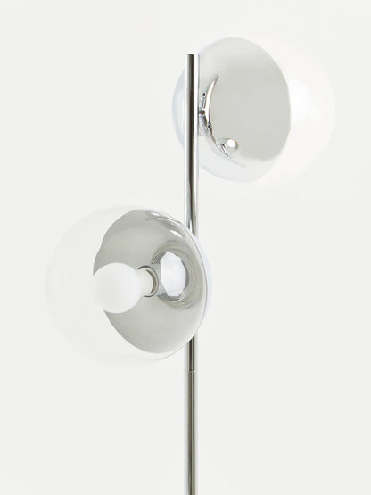 Revive Chrome Finish 2 Light Floor Lamp