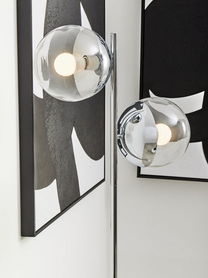 Revive Chrome Finish 2 Light Floor Lamp