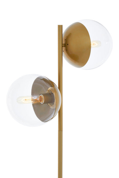 Revive Two Light Gold Finish Floor Lamp