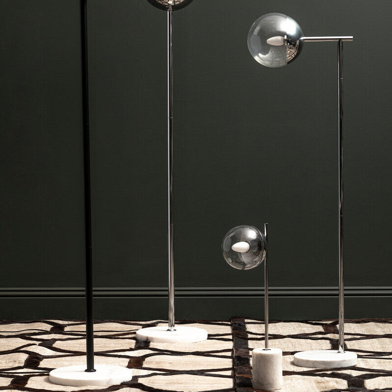 Revive Black Finish Metal Floor Lamp