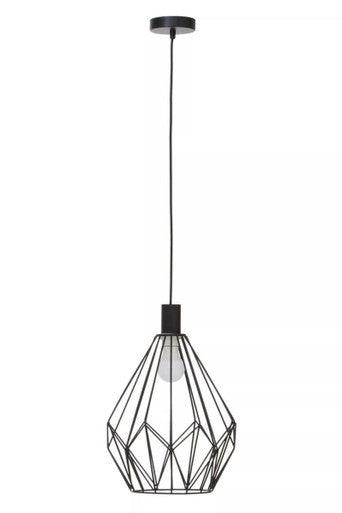 Wyra Black Finish Frame Pendant light