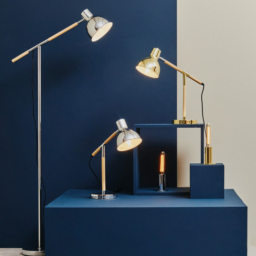 Chrome Finish Table Lamp | Stockholm