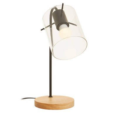 Stockholm Matte Black Curved Table Lamp