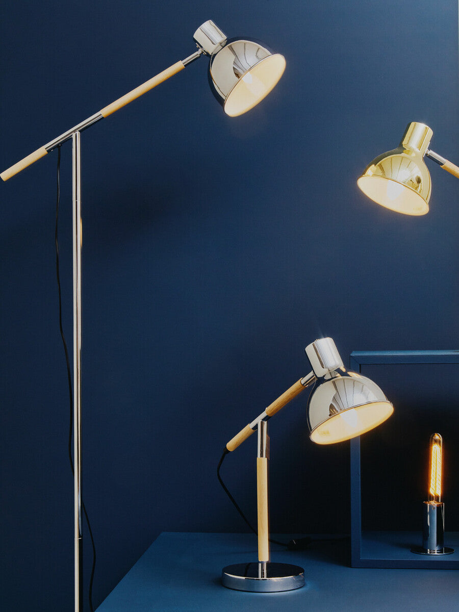 Stockholm Adjustable Desk Lamp in  Chrome Finish