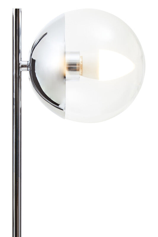 Revive Small Silver Finish Metal Table Lamp