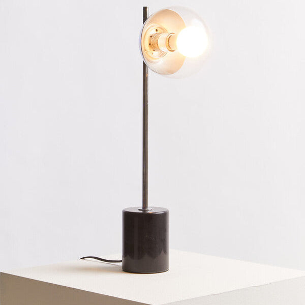 Revive Small Silver Finish Metal Table Lamp