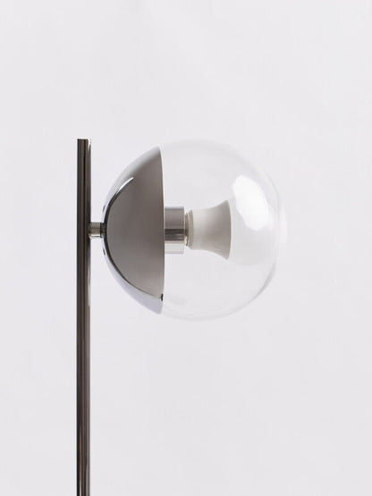 Revive Small Silver Finish Metal Table Lamp