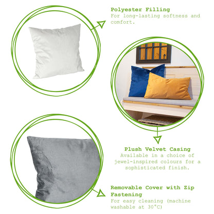 Rectangle Velvet Cushion - 50cm x 30cm