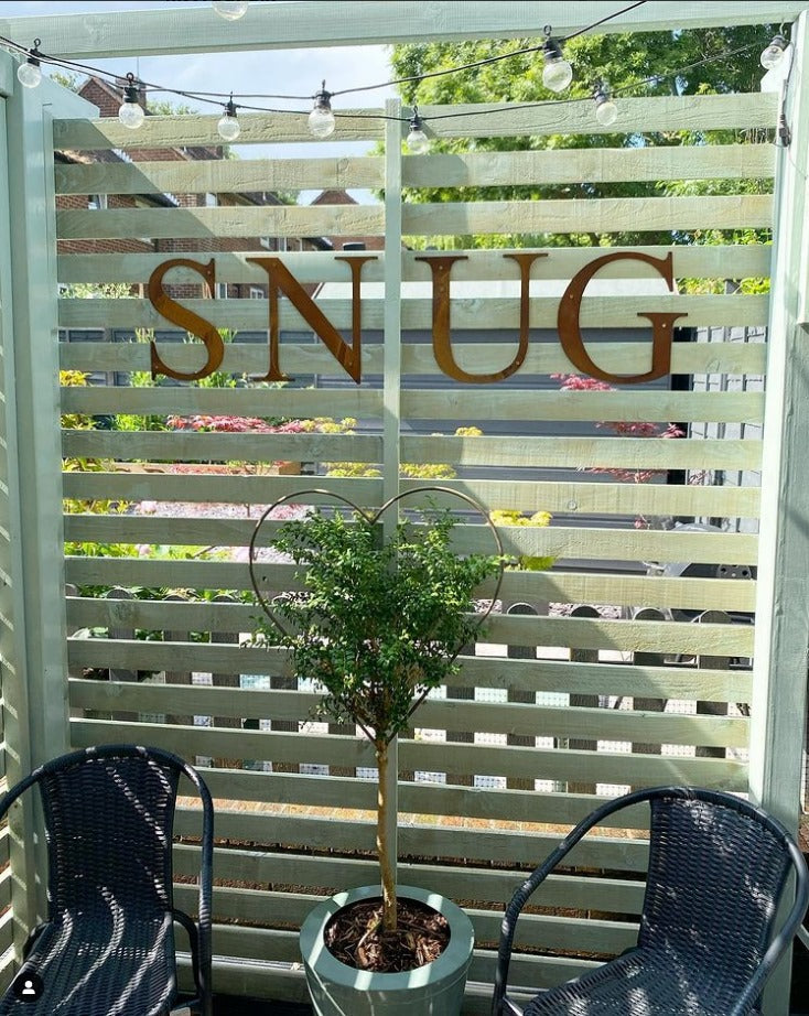 Classic Rusty Metal Letters 5" And 12" A-Z 0-9 Rustic Signs For The Home And Garden