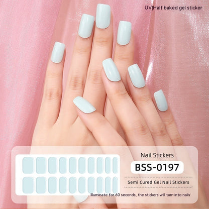 Gel Nail Art Sticker Semi-curing Gel