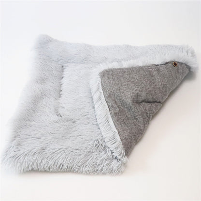 2 in 1 Pet Mattress Nest Convertible Pad Plush Mattress