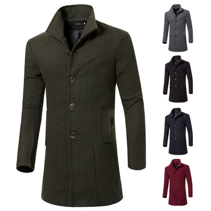 Mid-length men's coat