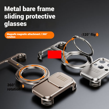 Magnetic Bezel-free 360-degree Rotating Bracket Phone Case