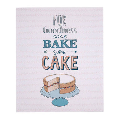 Pretty Things Bake Some Cake Wall Plaque