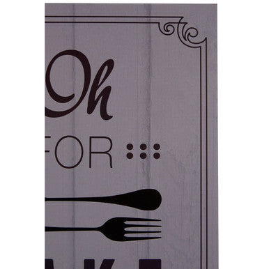 Oh for Fork Sake Wall Plaque | Pun and Games