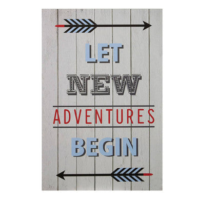 Kids Let New Adventures Begin | Wall Plaque