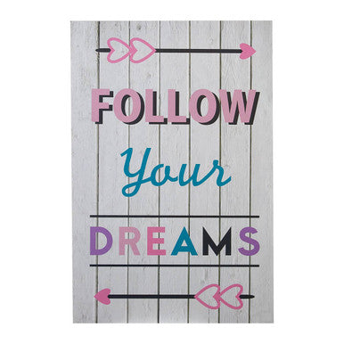 Kids Follow Your Dreams | Wall Plaque