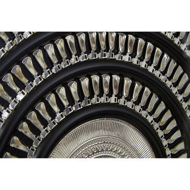 Framed Silver Disc Wall Art | Nason