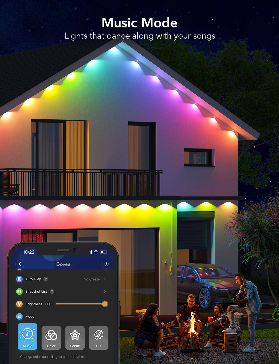 GOVEE RGBIC PERM OUTDOOR LIGHTS 15M IP67