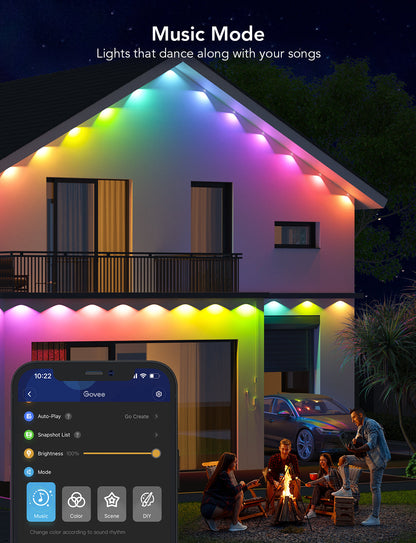 GOVEE RGBIC PERM OUTDOOR LIGHTS 15M IP67