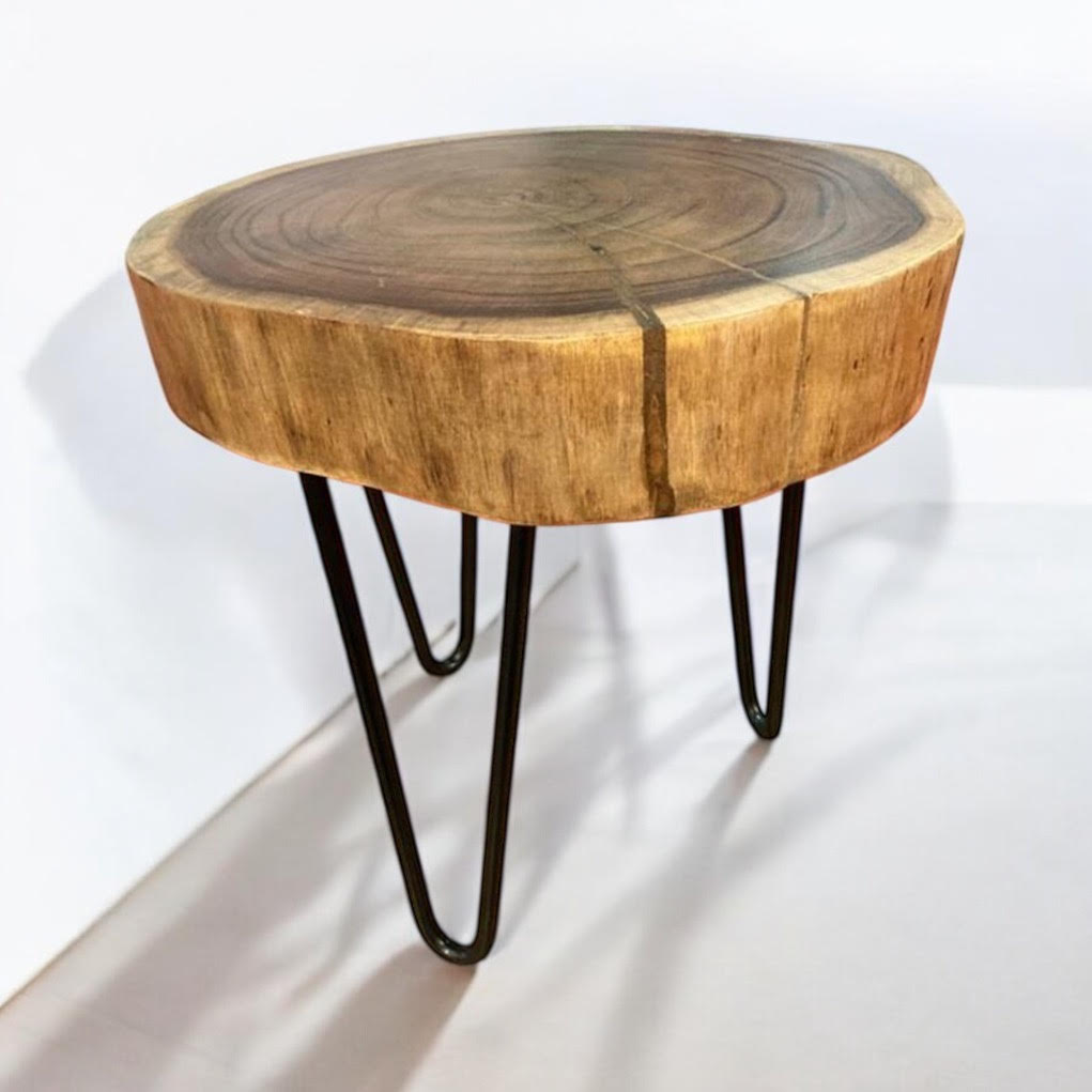 Elegant and Durable 40CM Wooden Round Stool - Solid Wood Construction with Smooth Finish Functional and Decorative Use for Home, Kitchen, or Living Room Seating