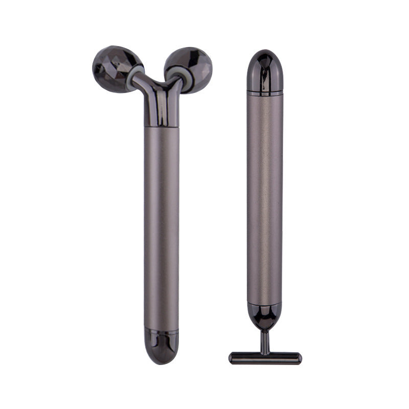 Metal 3D Roller T-shaped Gold Rod Set