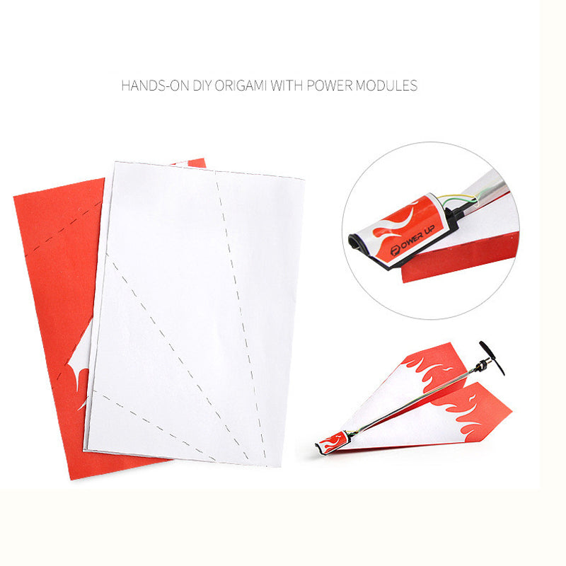 Motor electric hand throwing paper airplane