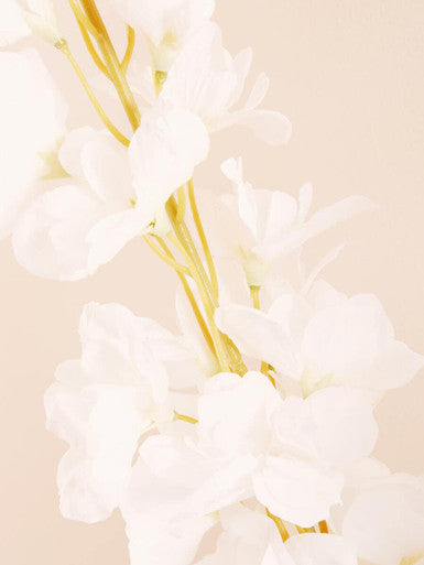 Fiori Tall White Delphinium Flower Stem