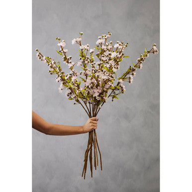 Fiori Tall Pink Cherry Blossom Spray Flower Stem