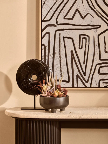 Fiori Mixed Succulents In Grey Ceramic Pot