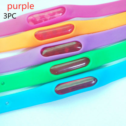 Plant Essential Oil Mosquito Repellent Silicone Bracelet