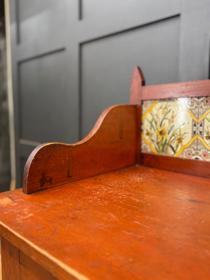 Antique Pine Washstand  Side Table / Dressing Table /Sideboard Desk