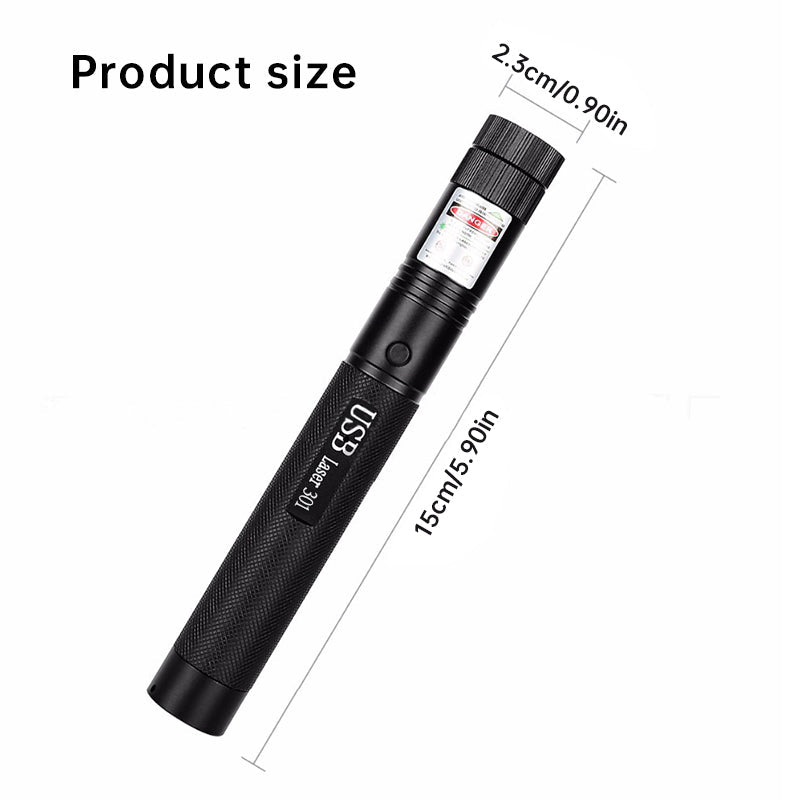 Portable Rechargeable High - Brightness Red/Green/Violet Laser Pointer, 60825 - 1, 532nm/650nm/405nm ，