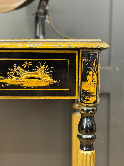 Regency Style Chinoiserie Console Table Writing Desk Hall Side Table
