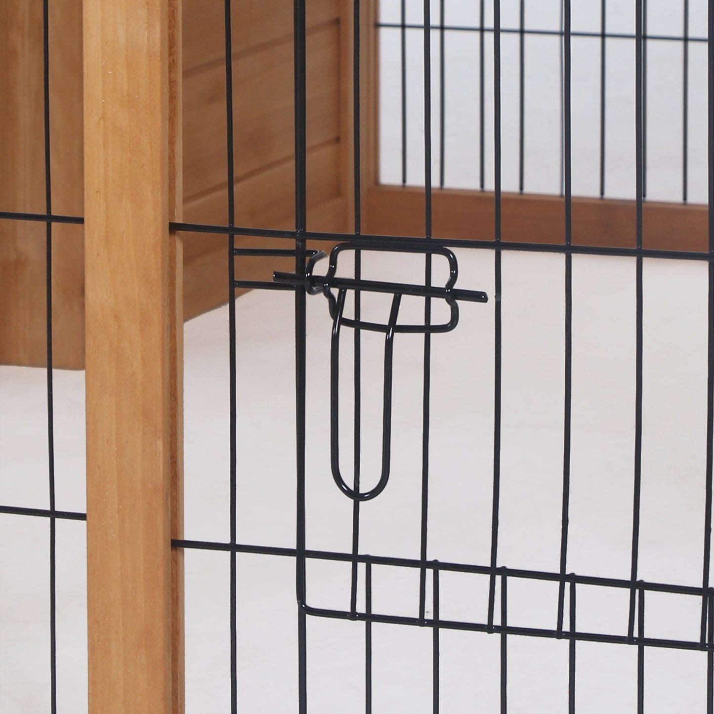 PawHut Rabbit Hutch Outdoor, Guinea Pig House, Bunny Run Cage with Openable Top for 1–2 Rabbits, Yellow