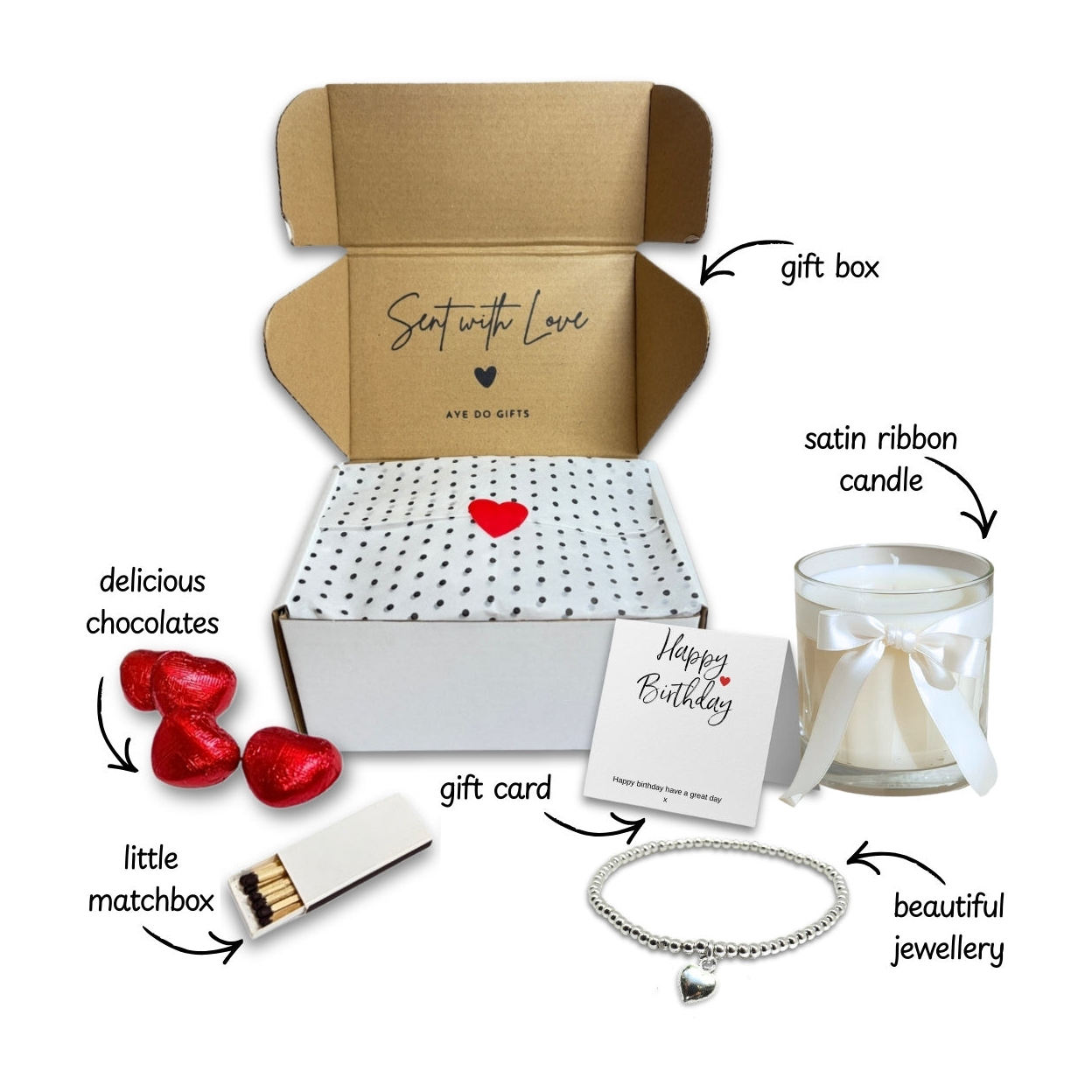 Small Love You to the Moon & Back Hamper | Candle & Chocolates