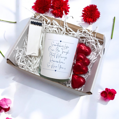 Sometimes Life Can Be Tough Candle Gift Set | Personalised Best Friend Gift | Scented Candle Gift Box | Message Candle |  Bereavment Gift