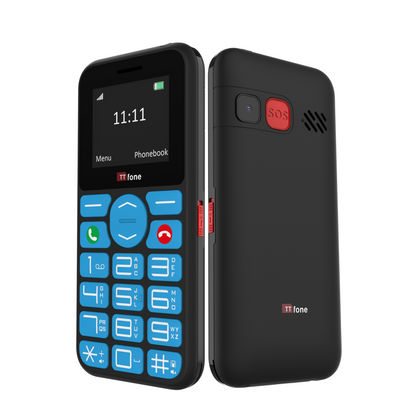 TTfone TT190 Big Button Basic Senior Unlocked Emergency Mobile Phone - Simple Cheapest Phone with Mains Charger and EE Sim Card