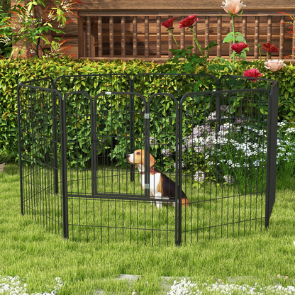 4 Sizes Pet Playpen Dog Rabbit  Puppy Cage Folding Run Fence Metal Hutch