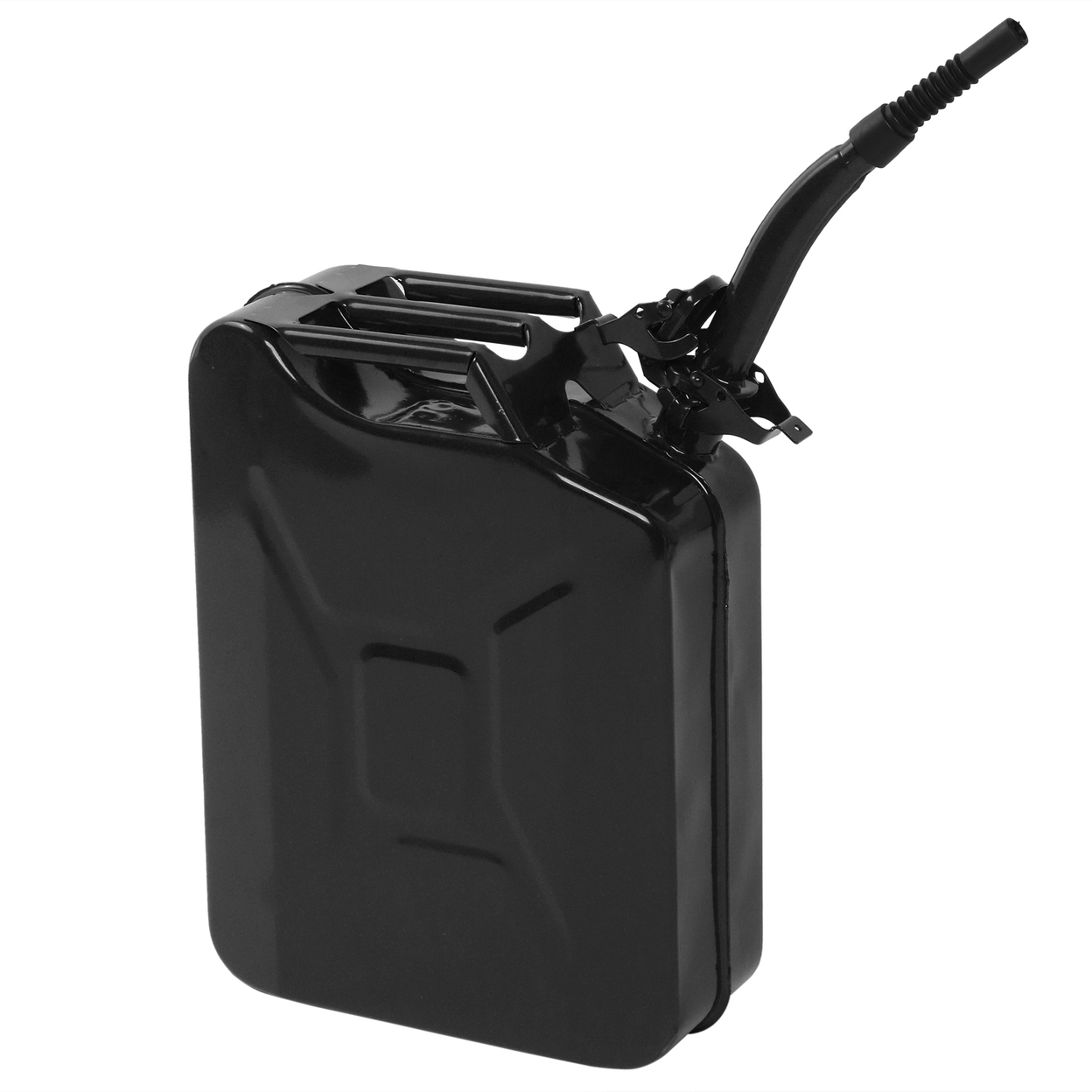 1-Piece 20L Steel Oil Drum, 0.6mm Black Iron Pipe, Black