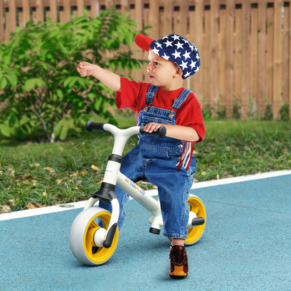 8" Baby Balance Bike w/ Adjustable Seat, Puncture-Free EVA Wheels - Orange