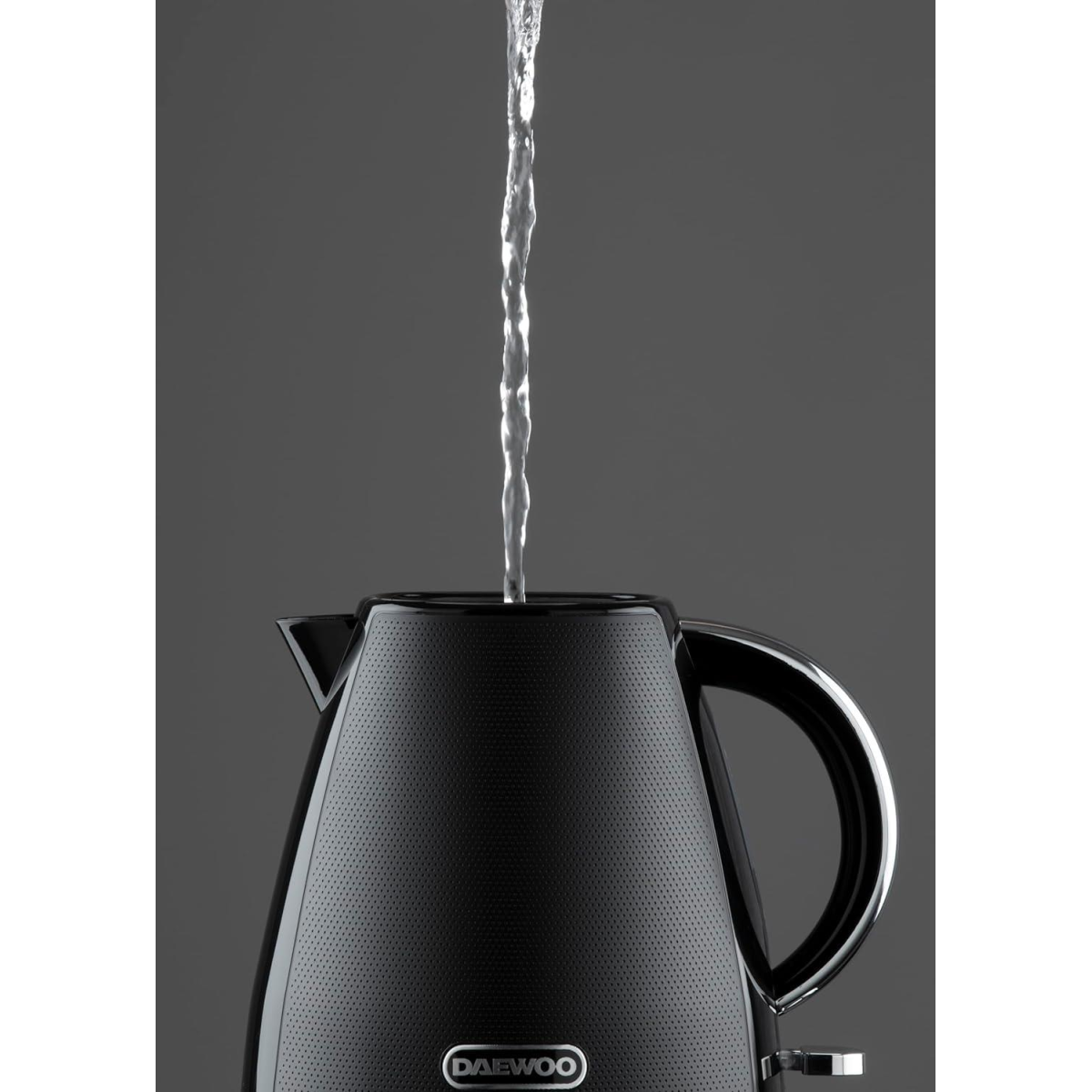 Daewoo Stirling 1.7L Pyramid Electric Kettle 3000w Black SDA2624