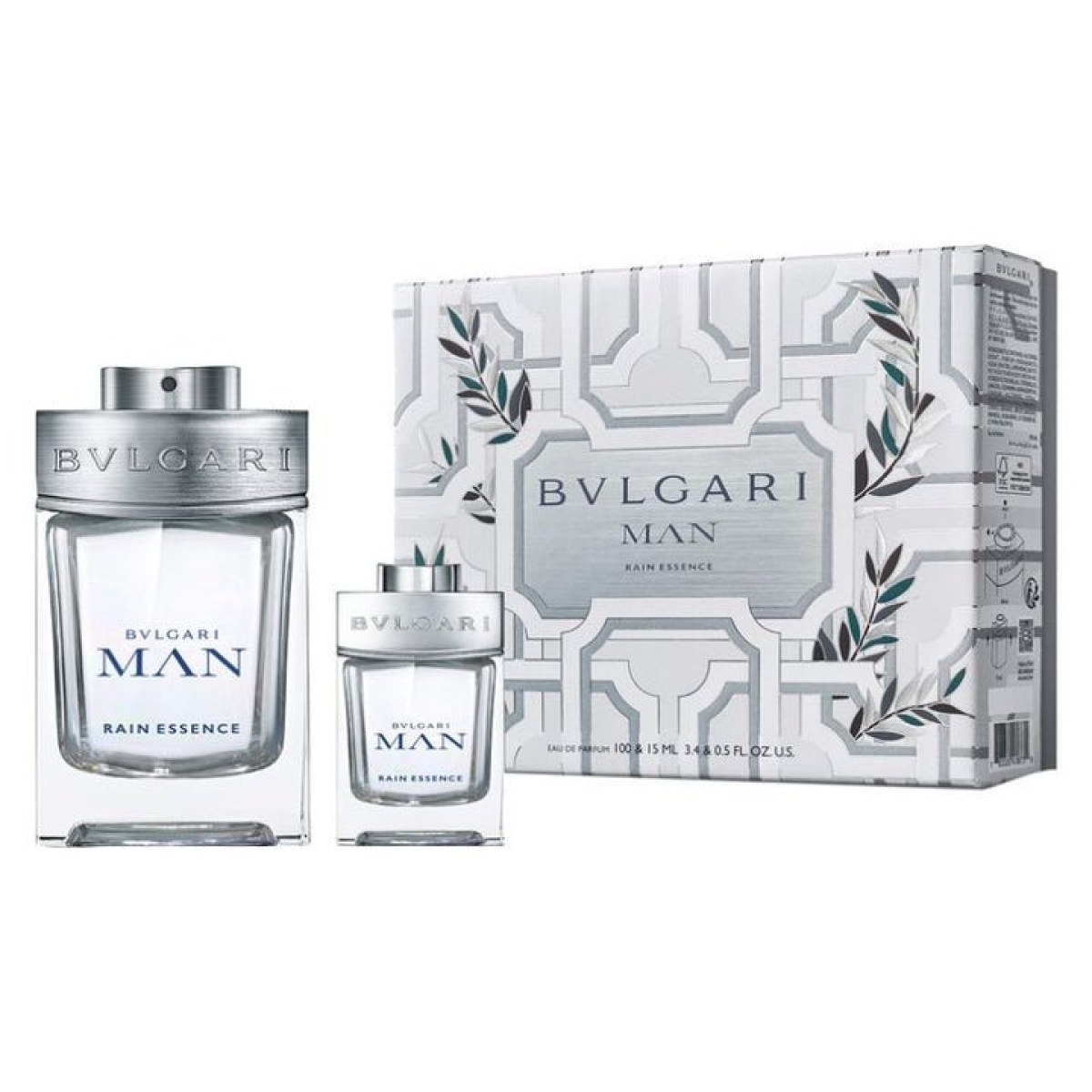 Bvlgari Man Rain Essence Eau De Parfum Spray 100ml / 15ml
